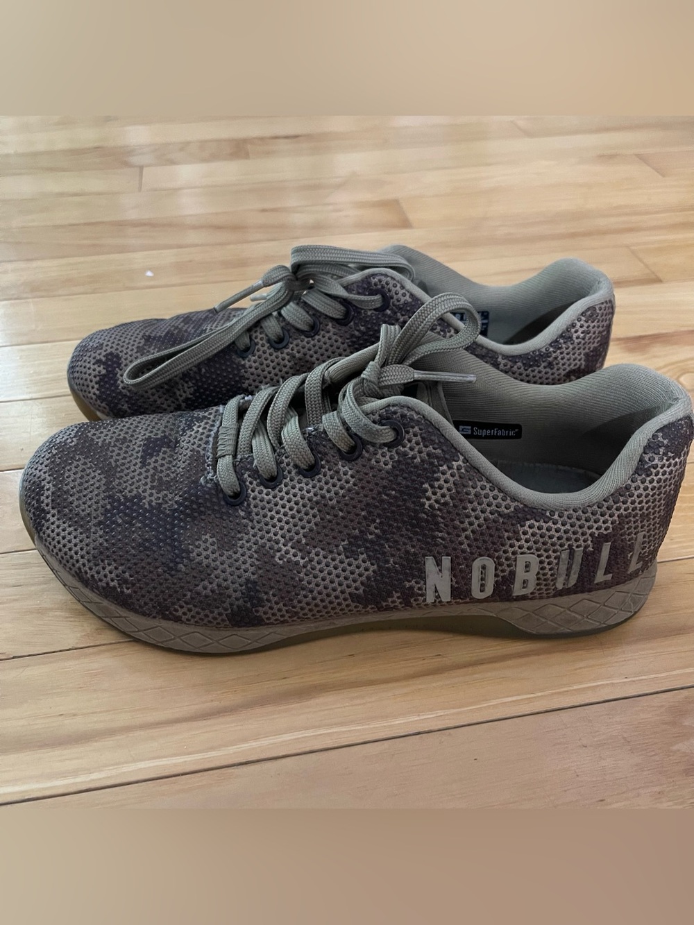 NOBULL The Woodstock Camo Trainer Mens 7 Womens 8.5 SuperFabric Gym Shoes
